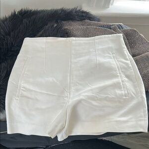 Elegant White Women's Shorts